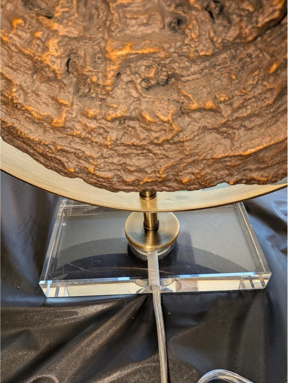 Uttermost Ambler Driftwood Table Lamp Oatmeal Shades Rustic Luxury SINGLE
